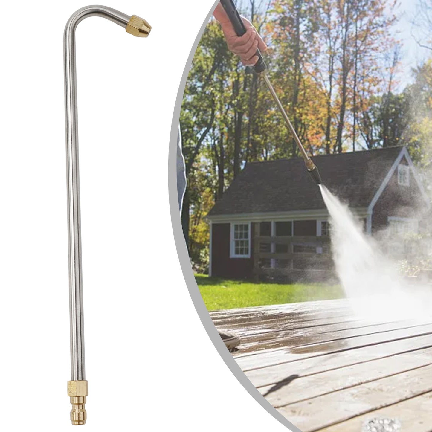 Replacement Wash Nozzle Lance Accessory Angled Lance Quick Connect Easy To Use