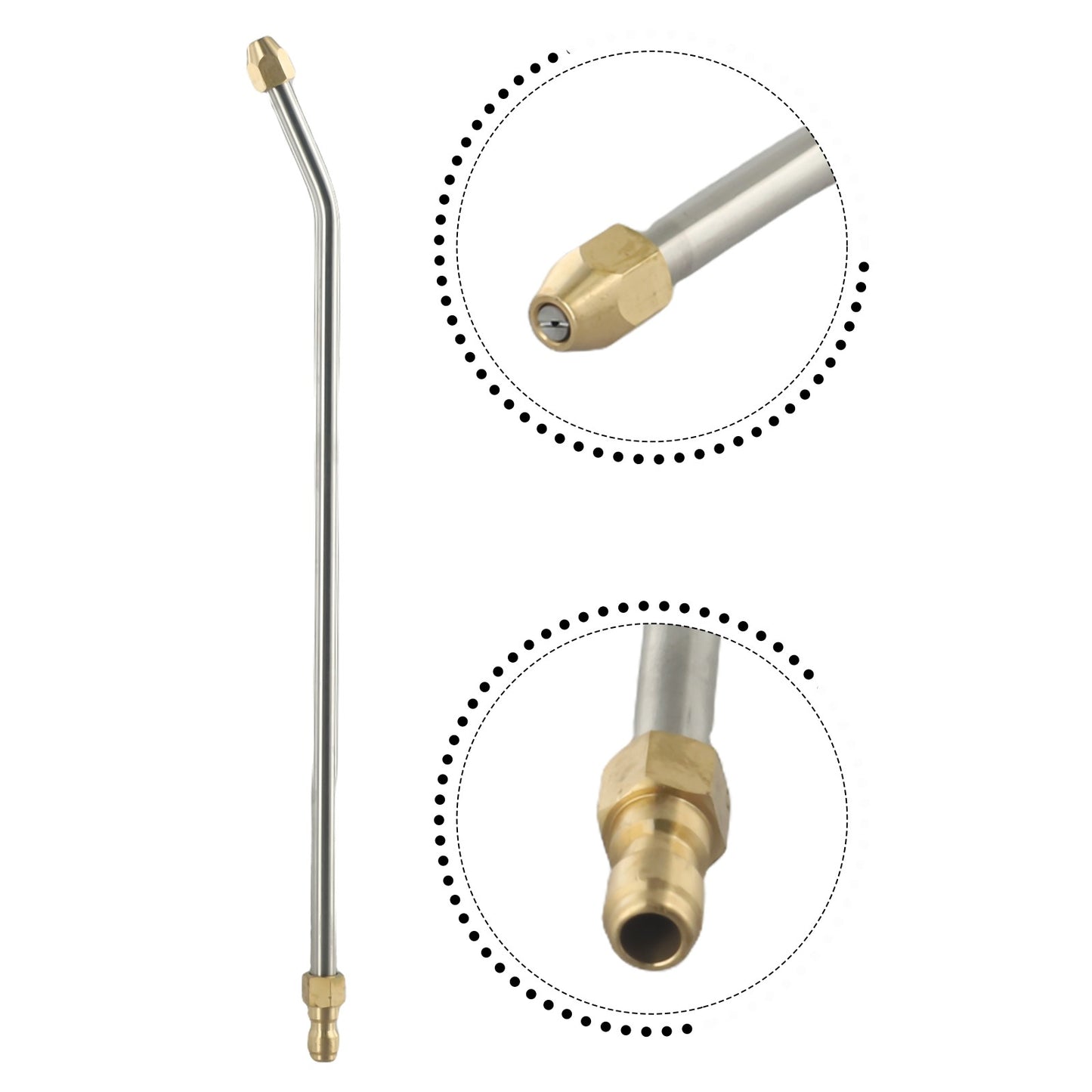 Replacement Wash Nozzle Lance Accessory Angled Lance Quick Connect Easy To Use