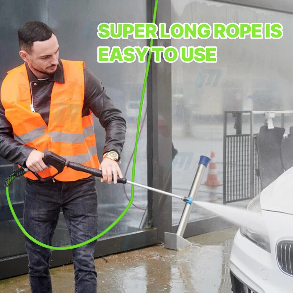 Super Flexible Pressure Washer Hose 25-100' 3600 PSI M22-14&15mm, or 3/8" QC