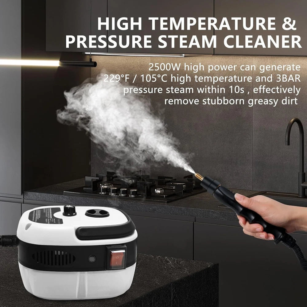 2500W High-Temperature Commercial Steam Vacuum Cleaner and High-Pressure Washer - US Model
