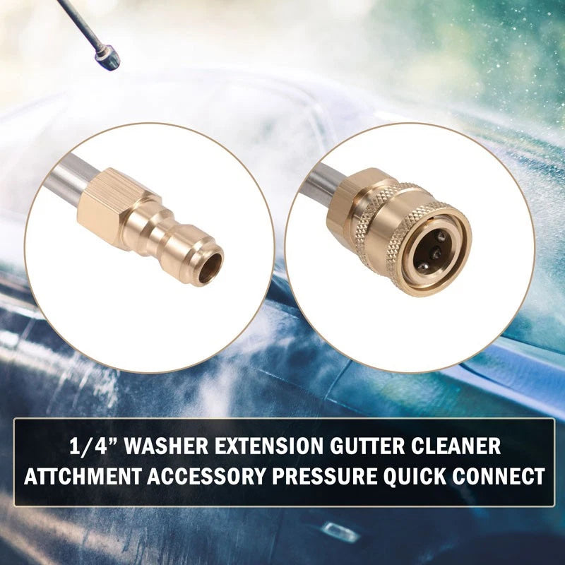 Washer Extension Gutter Rod Cleaner Wand Attachment Accessory High Pressure Rod