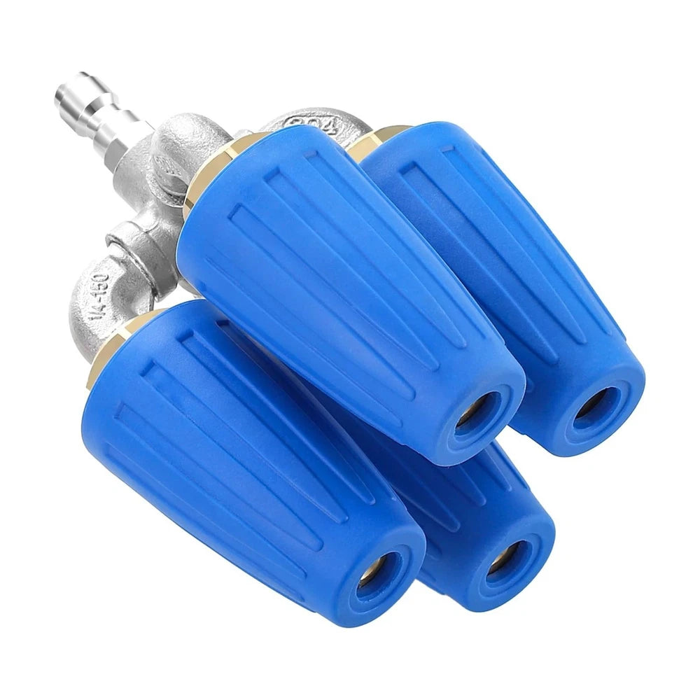4000PSI Pressure Washer 1/4 Quick Connect Rotating 4 Outlet Orifice Turbo Nozzle