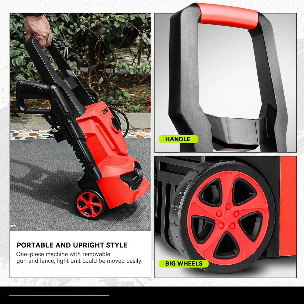1813 PSI 1.45GPM High Pressure Power Washer Portable Electric Cleaner Machine