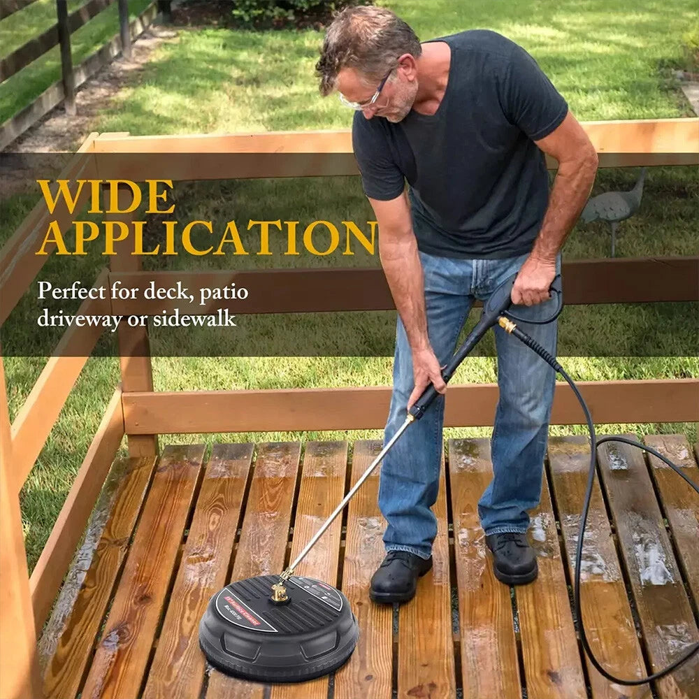 15 Inch Pressure Washer Surface Cleaner 4000PSI Power Washer Attachment for Deck