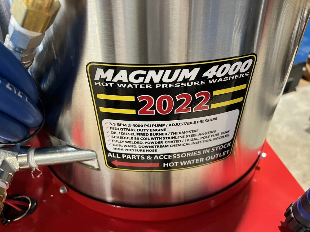 2024 Easy-Kleen Magnum 4000 Hot Water Pressure Washer Diesel Burner New.