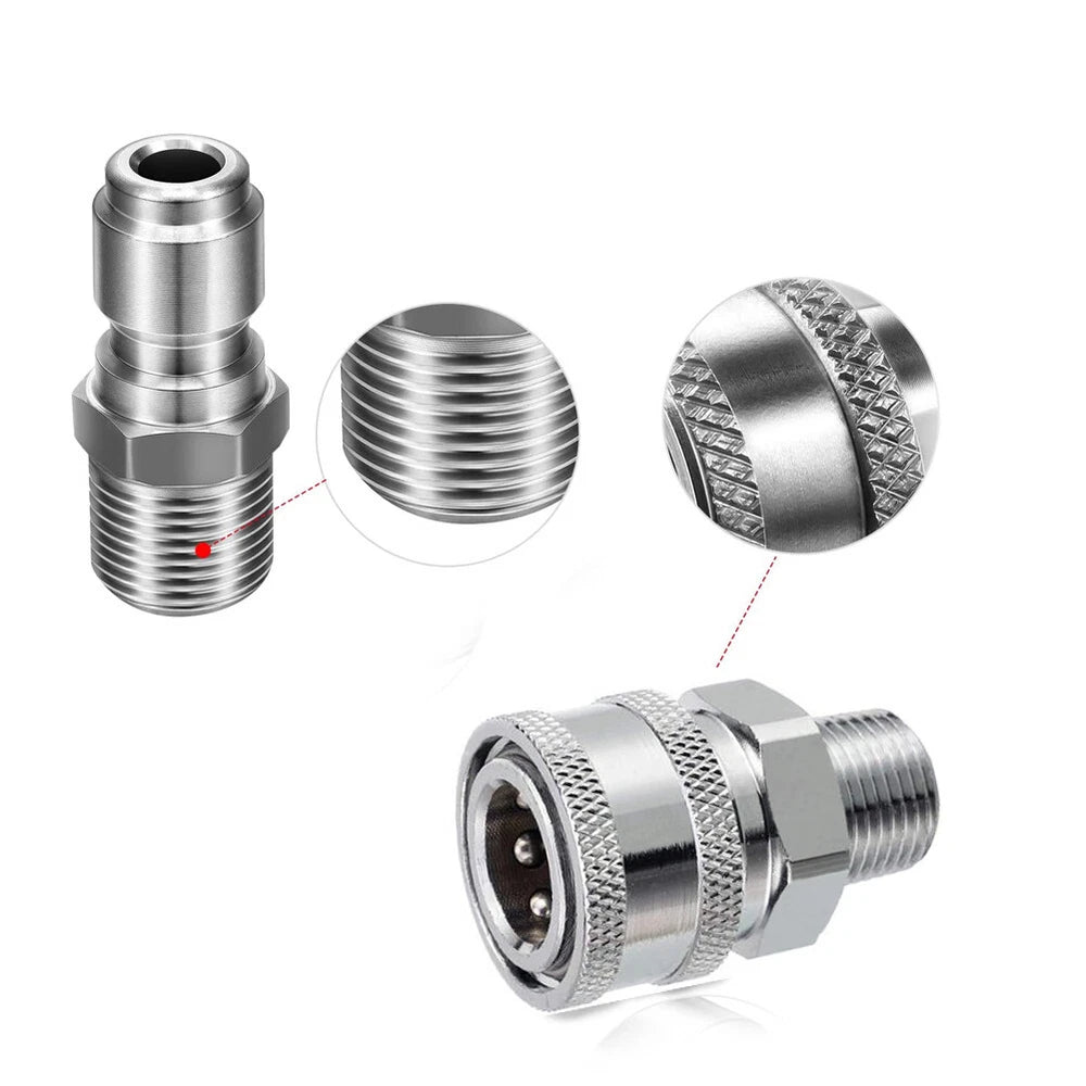 Pressure Washer Adapter Set Coupler Quick Connect Pressure Washer Couple