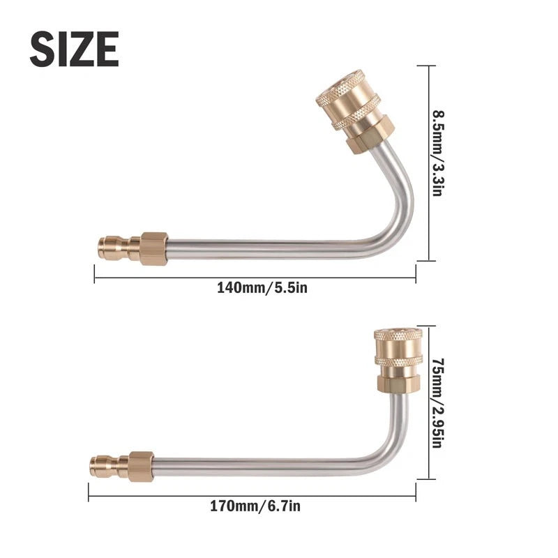 Washer Extension Gutter Rod Cleaner Wand Attachment Accessory High Pressure Rod