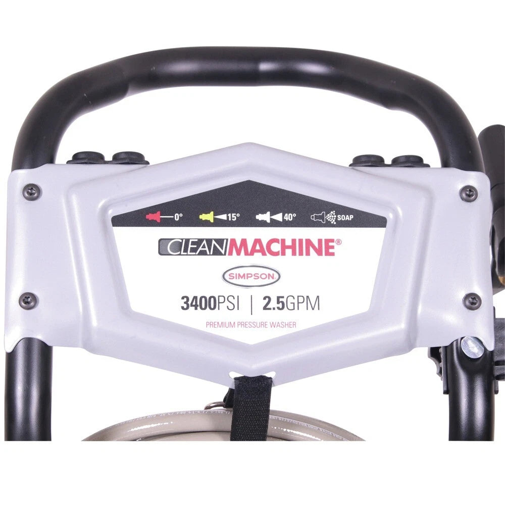 Simpson 61083 Clean Machine 3400 PSI 2.5 GPM Cold Water Gas Pressure Washer New