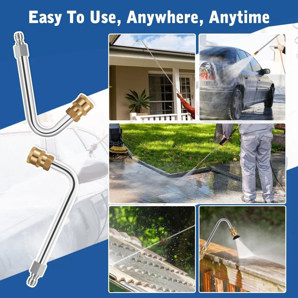 Pressure Washer Extension Wand Set Power Washer Lance Gun Attachment 4000PSI US