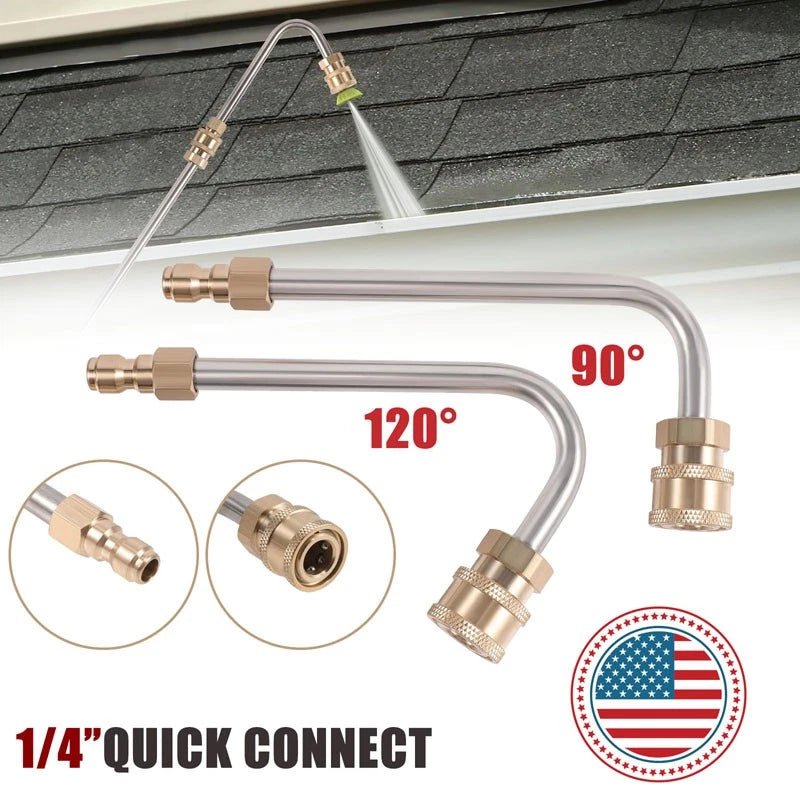 Washer Extension Gutter Rod Cleaner Wand Attachment Accessory High Pressure Rod