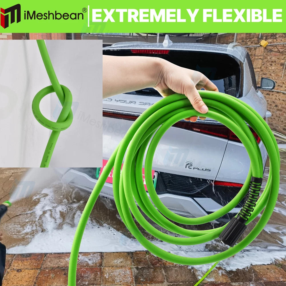 Super Flexible Pressure Washer Hose 25-100' 3600 PSI M22-14&15mm, or 3/8" QC