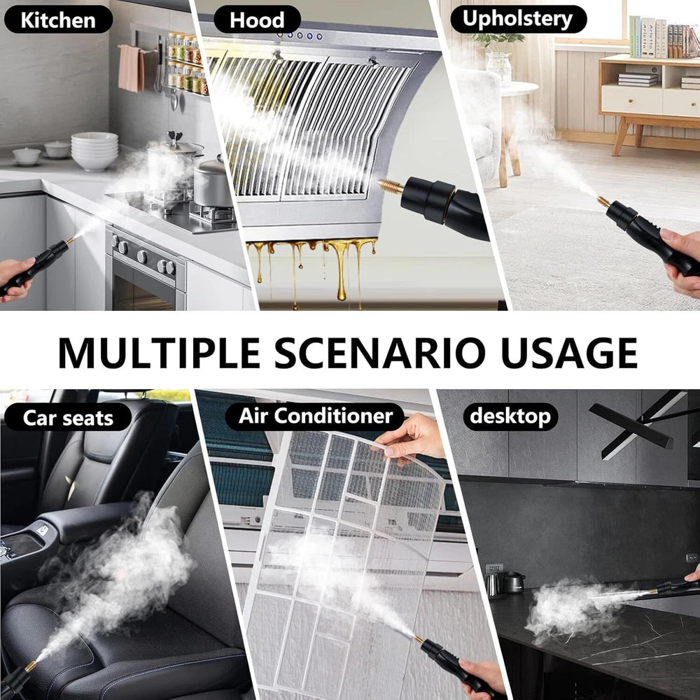 2500W High-Temperature Commercial Steam Vacuum Cleaner and High-Pressure Washer - US Model