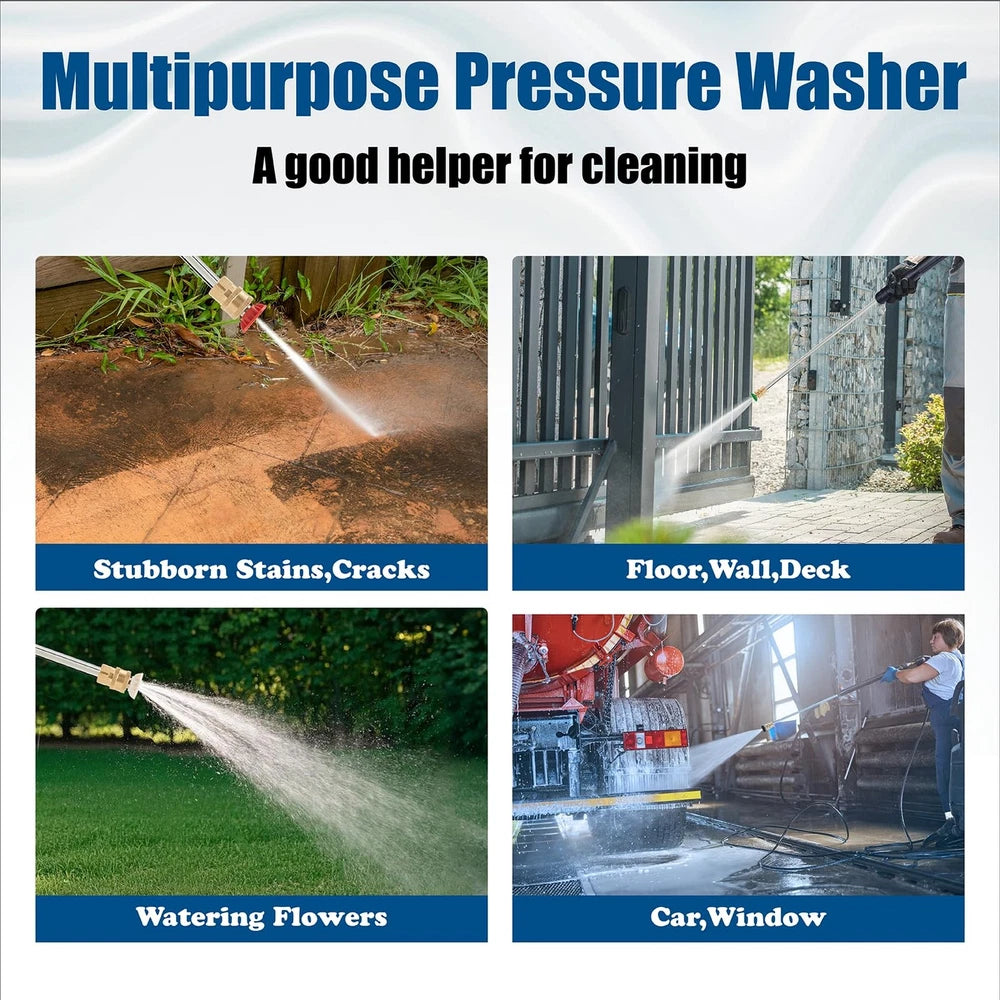 3500 PSI 2.3 GPM Cold Water Gas Powered High Pressure Washer 209cc 4 Nozzles New