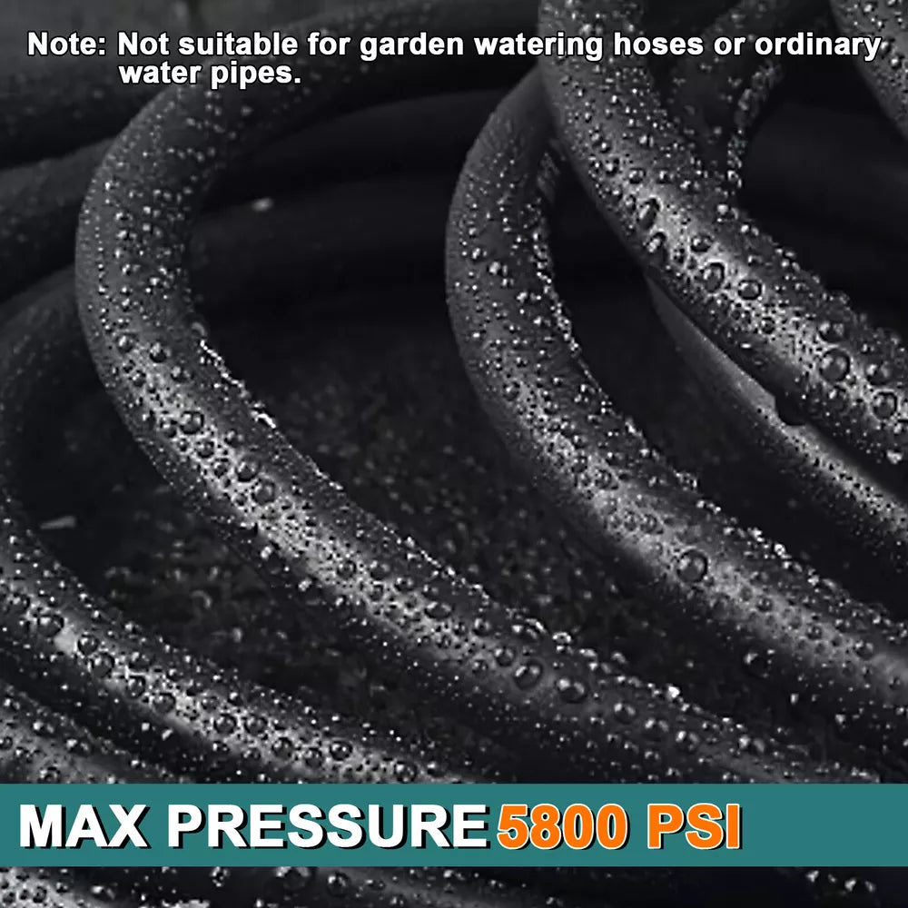 High Pressure Washer Hose 20/50ft 5800PSI M22-14mm Power Washer Extension Hose