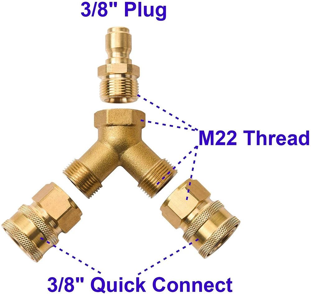 Pressure Washer Adapter Set Coupler Quick Connect Pressure Washer Couple