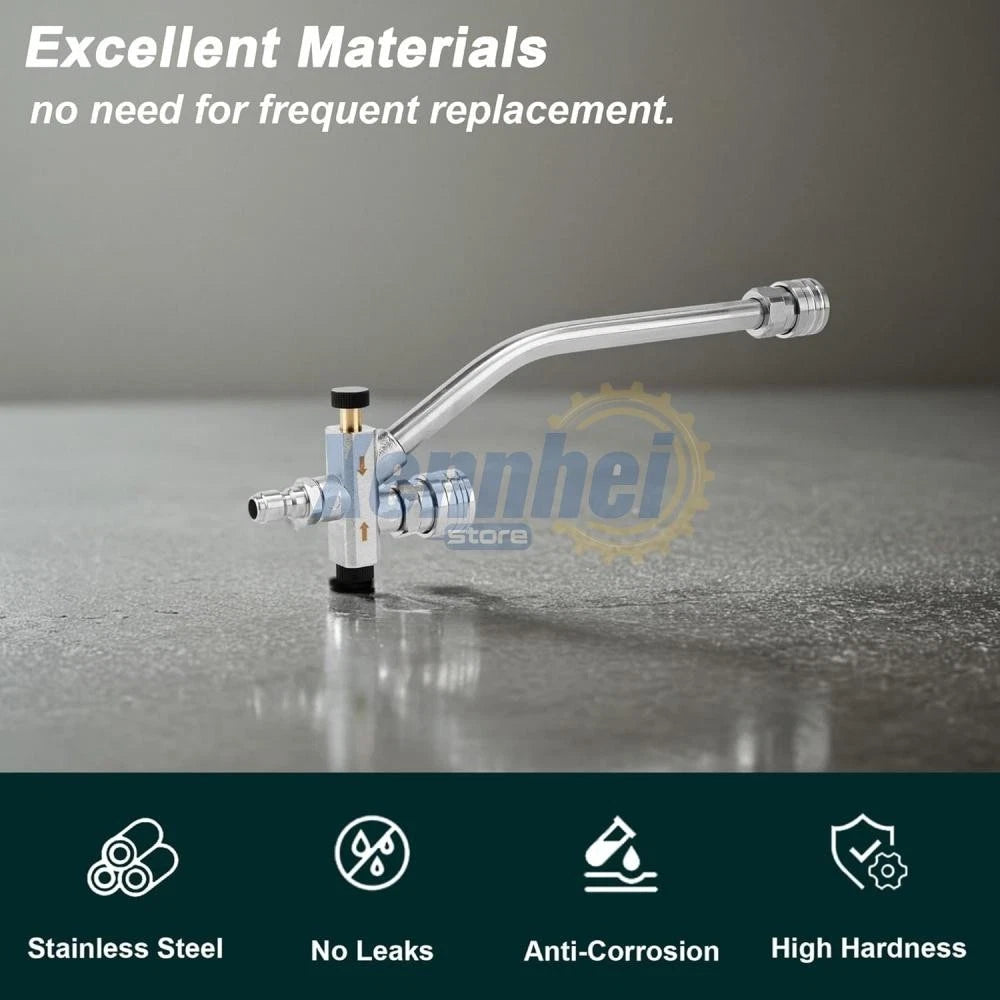 Foam Cannon Dual Connector Accessory Dual-Purpose Switch Spray Gun w/ Nozzles US