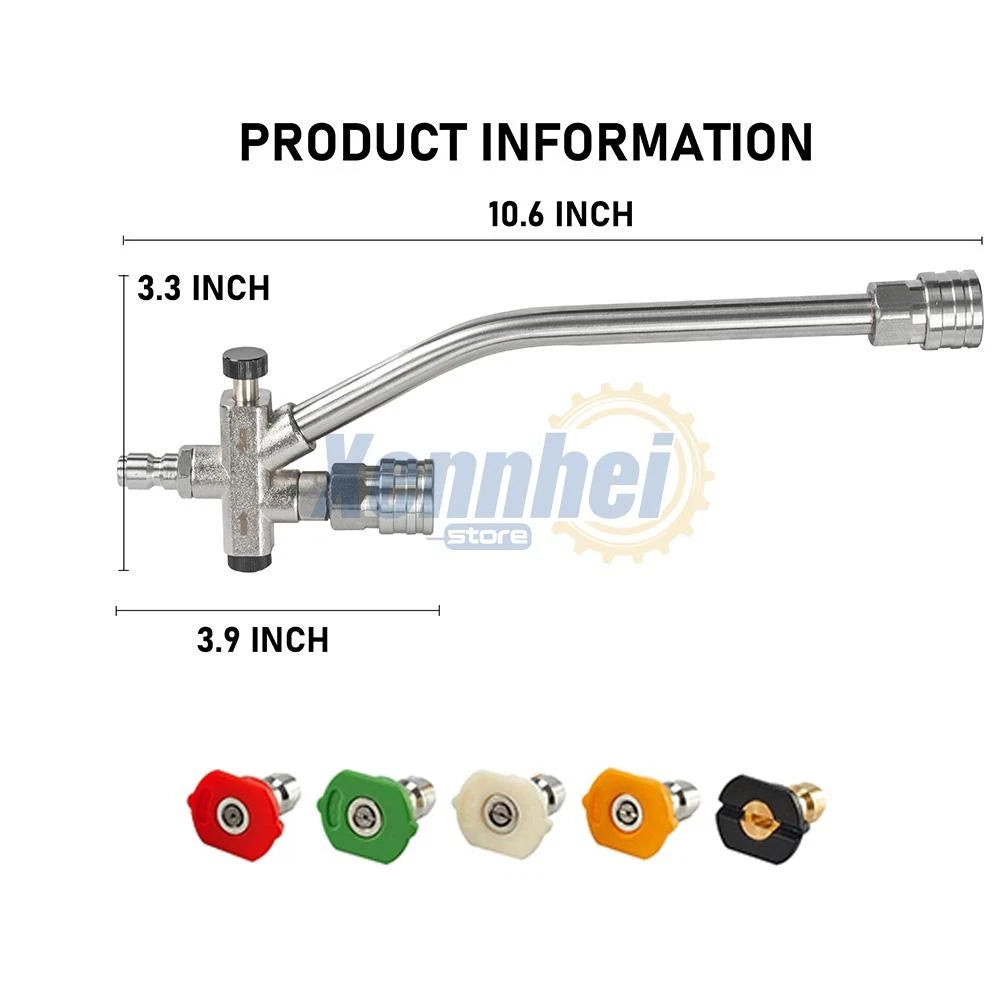 Foam Cannon Dual Connector Accessory Dual-Purpose Switch Spray Gun w/ Nozzles US