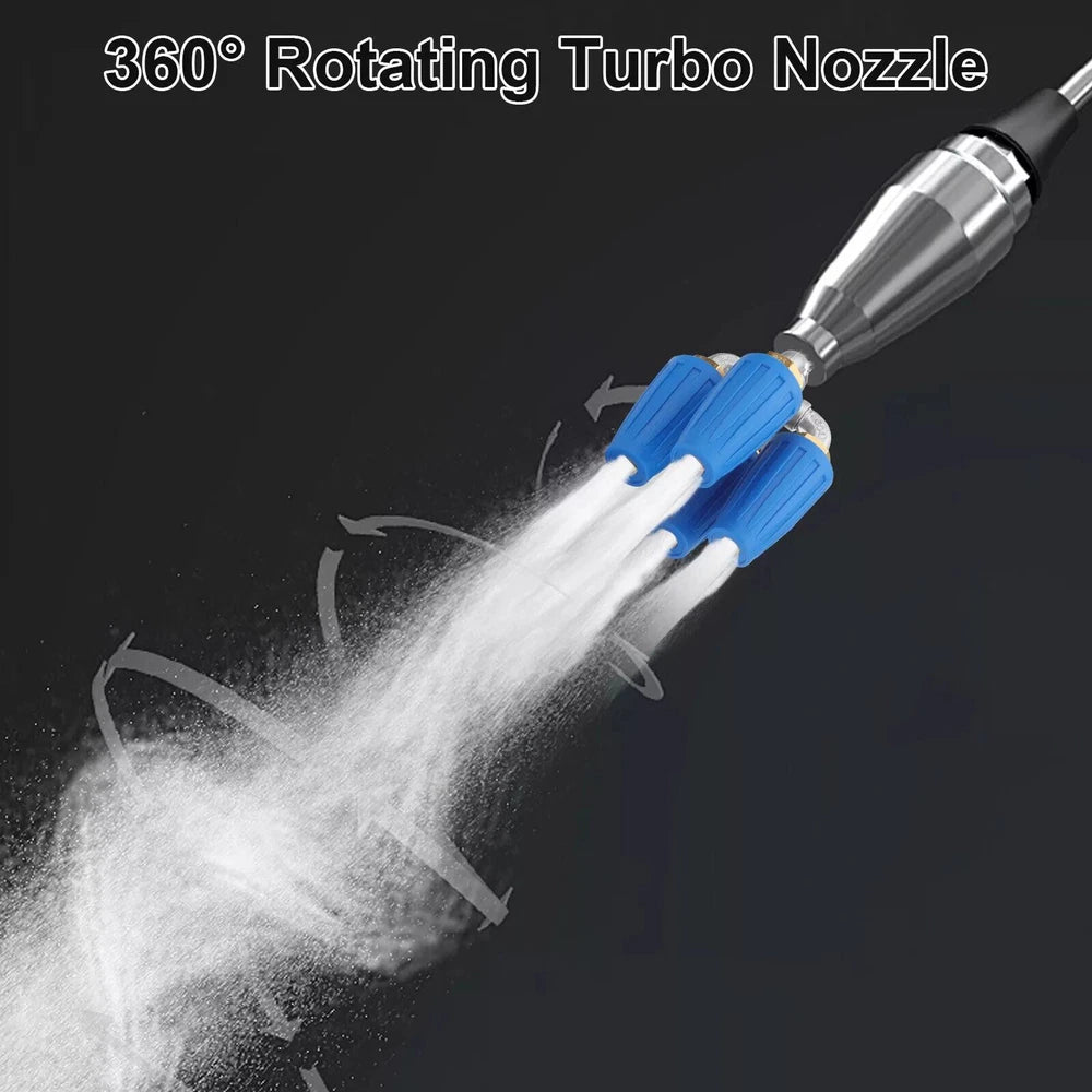4000PSI Pressure Washer 1/4 Quick Connect Rotating 4 Outlet Orifice Turbo Nozzle