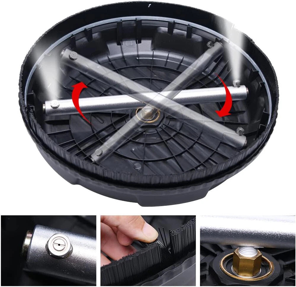 15 Inch Pressure Washer Surface Cleaner 4000PSI Power Washer Attachment for Deck