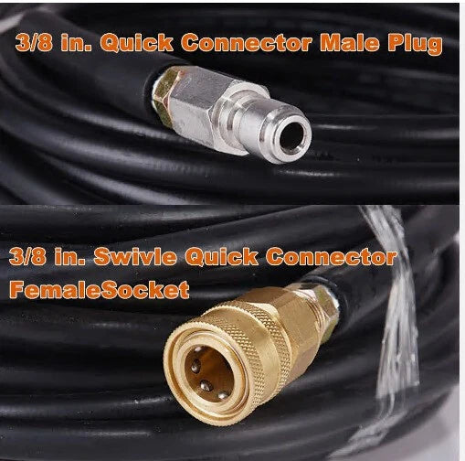 High Pressure Washer Hose 20/25/50/100ft 5800PSI M22 Power Washer Extension Hose