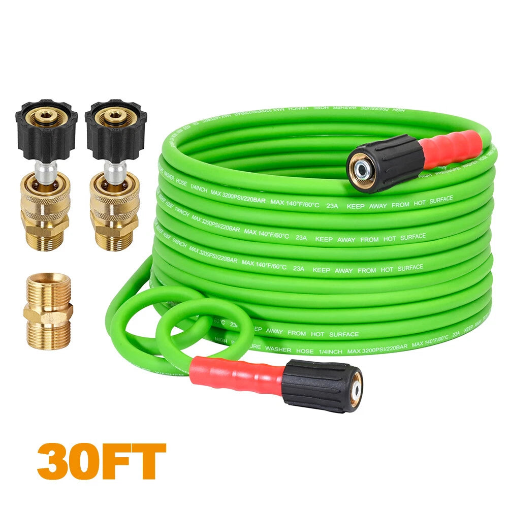 YAMATIC Flexible Pressure Washer Hose 1/4" Kink Resistant Power Washer Hose M22