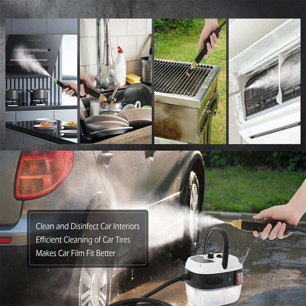 2500W High-Temperature Commercial Steam Vacuum Cleaner and High-Pressure Washer - US Model