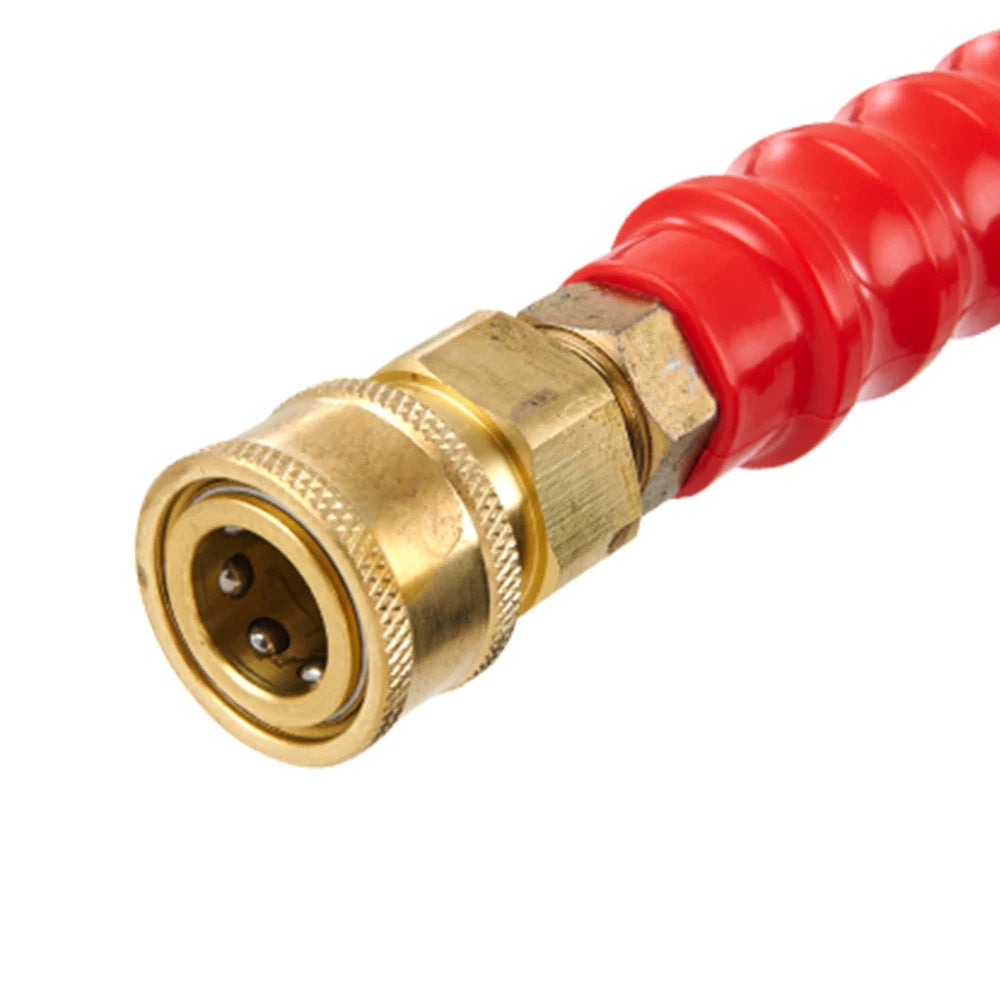 3/8" x 100FT 4800 PSI High Pressure Power Washer Hose Quick Connection w/ Nozzle