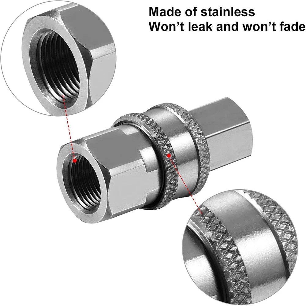 Pressure Washer Adapter Set Coupler Quick Connect Pressure Washer Couple