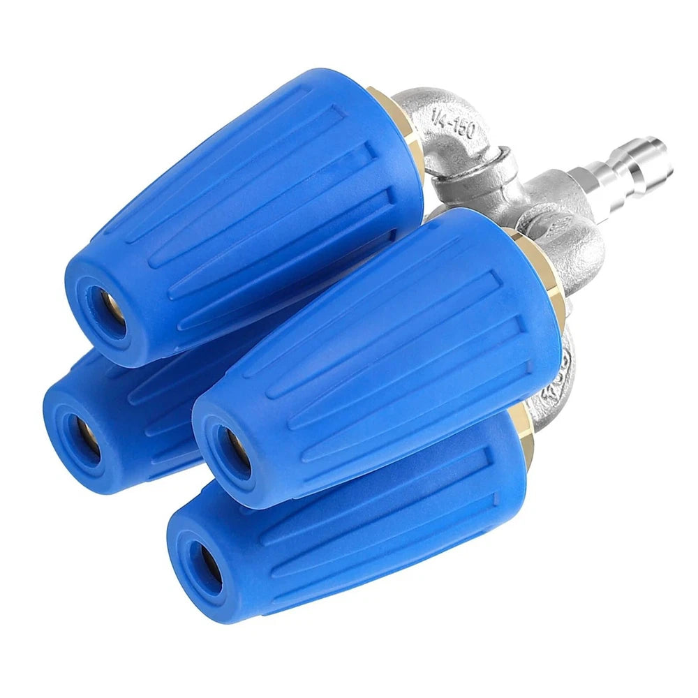4000PSI Pressure Washer 1/4 Quick Connect Rotating 4 Outlet Orifice Turbo Nozzle