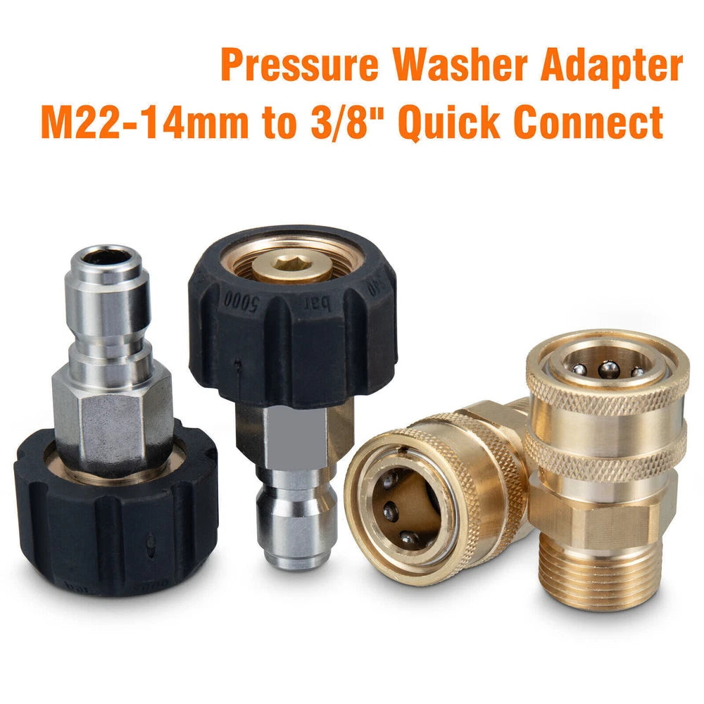 High Pressure Washer Hose 25/50/100ft 5800PSI M22 Power Washer Extension Hose