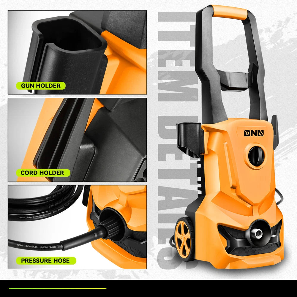 1813 PSI 1.45GPM High Pressure Power Washer Portable Electric Cleaner Machine