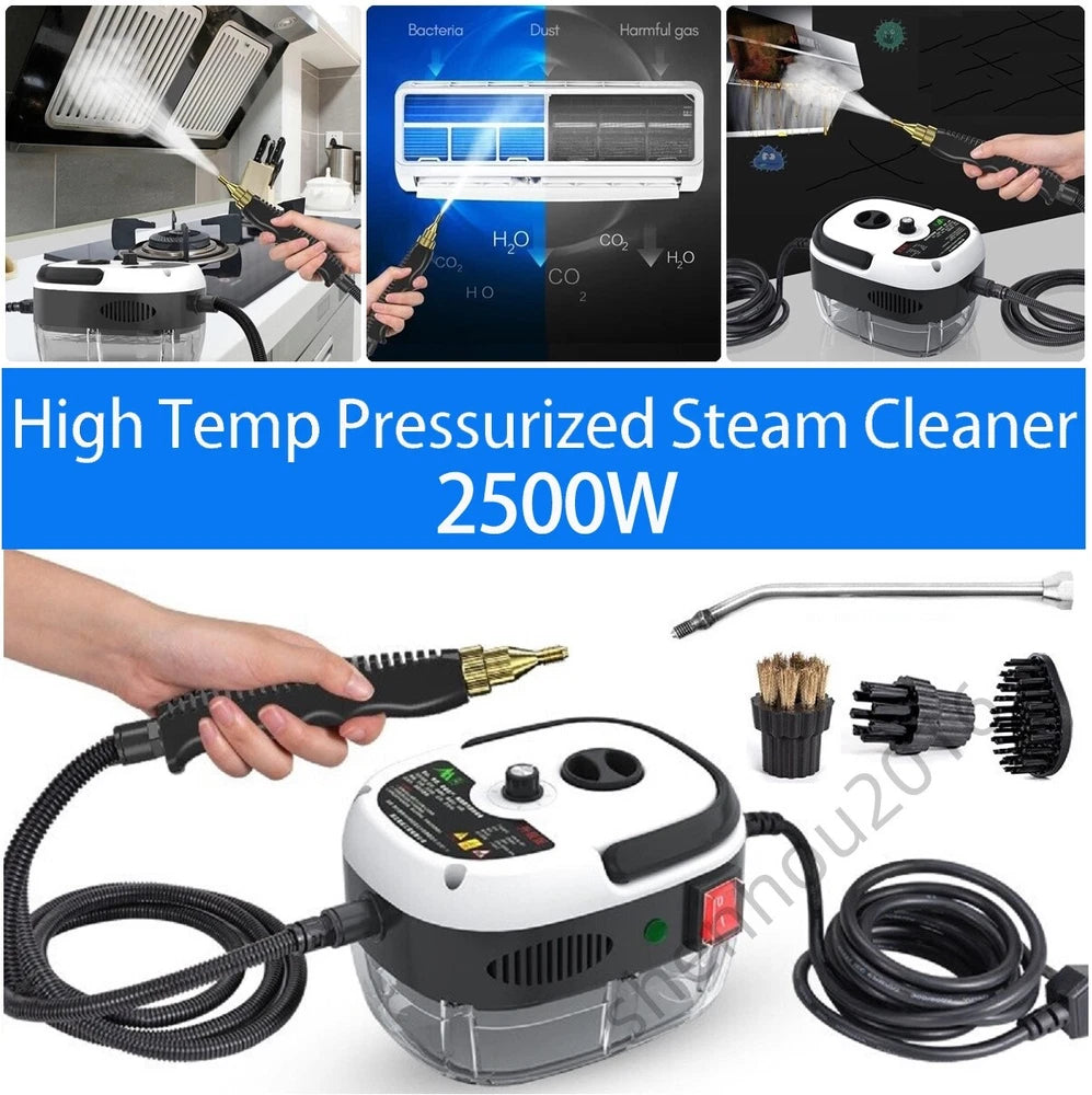 2500W High-Temperature Commercial Steam Vacuum Cleaner and High-Pressure Washer - US Model