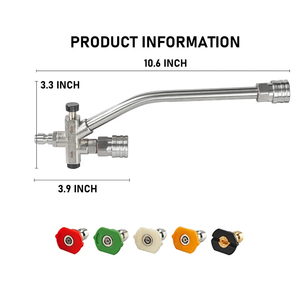 Foam Cannon Dual Connector Accessory Dual-Purpose Switch Spray Gun w/ Nozzles