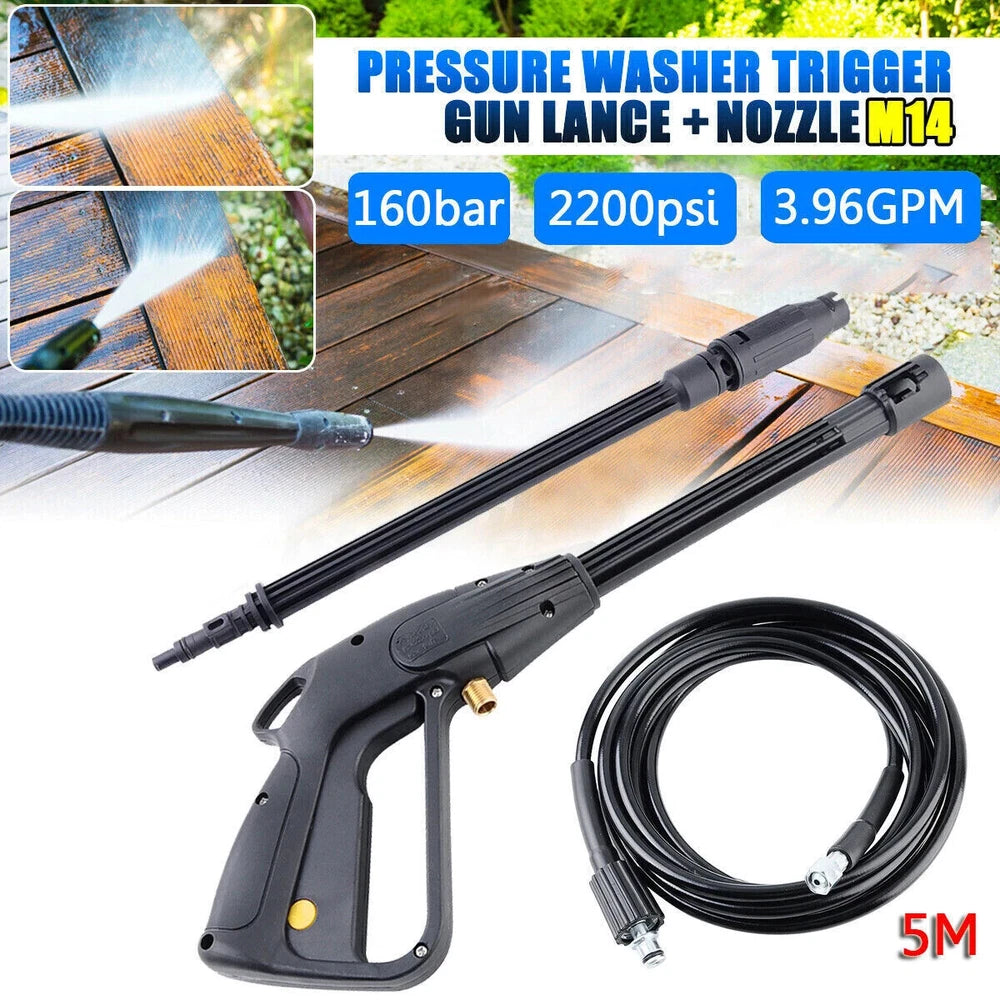High Pressure Washer Hose 25/50/100ft 5800PSI M22 Power Washer Extension Hose