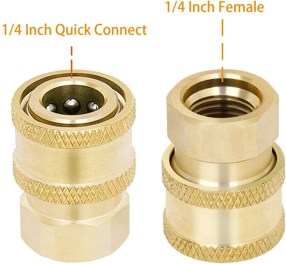 Pressure Washer Adapter Set Coupler Quick Connect Pressure Washer Couple