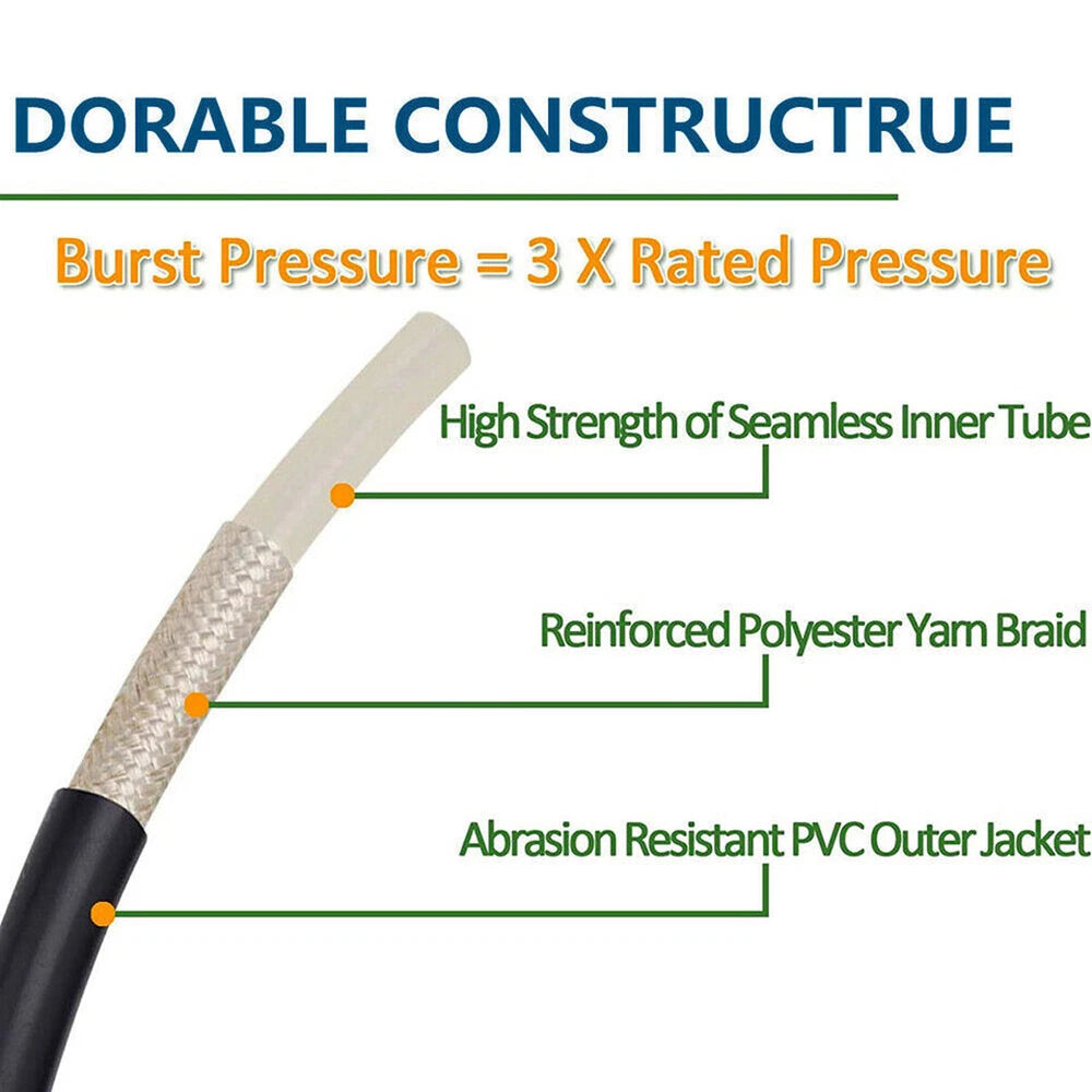 50 FT High Pressure Washer Hose 5800 PSI M22-14MM Power Washer Extension Hose