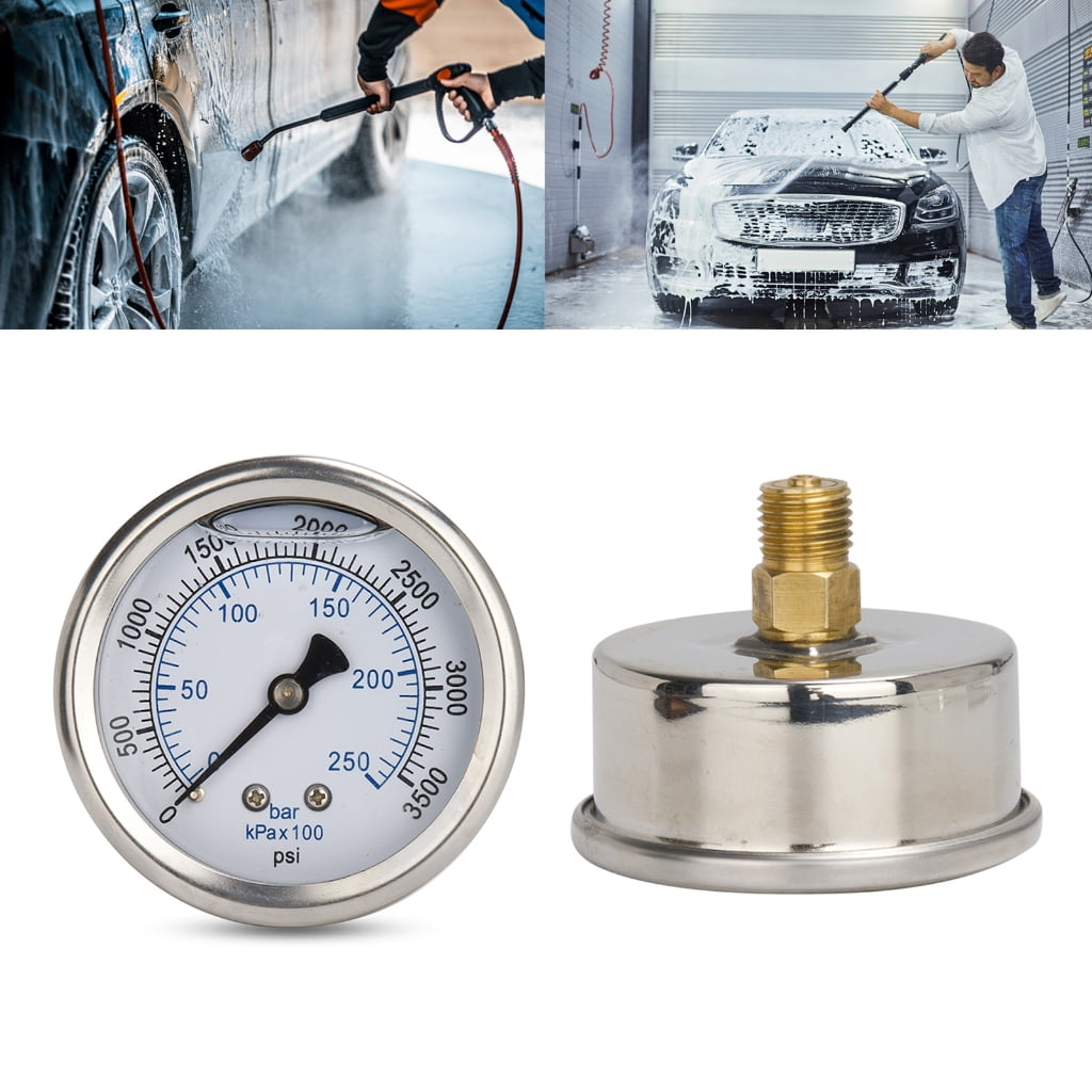 Yokua Pressure Washer Gauges 3500psi Quick Connect Pressure Gauges for Power Washer