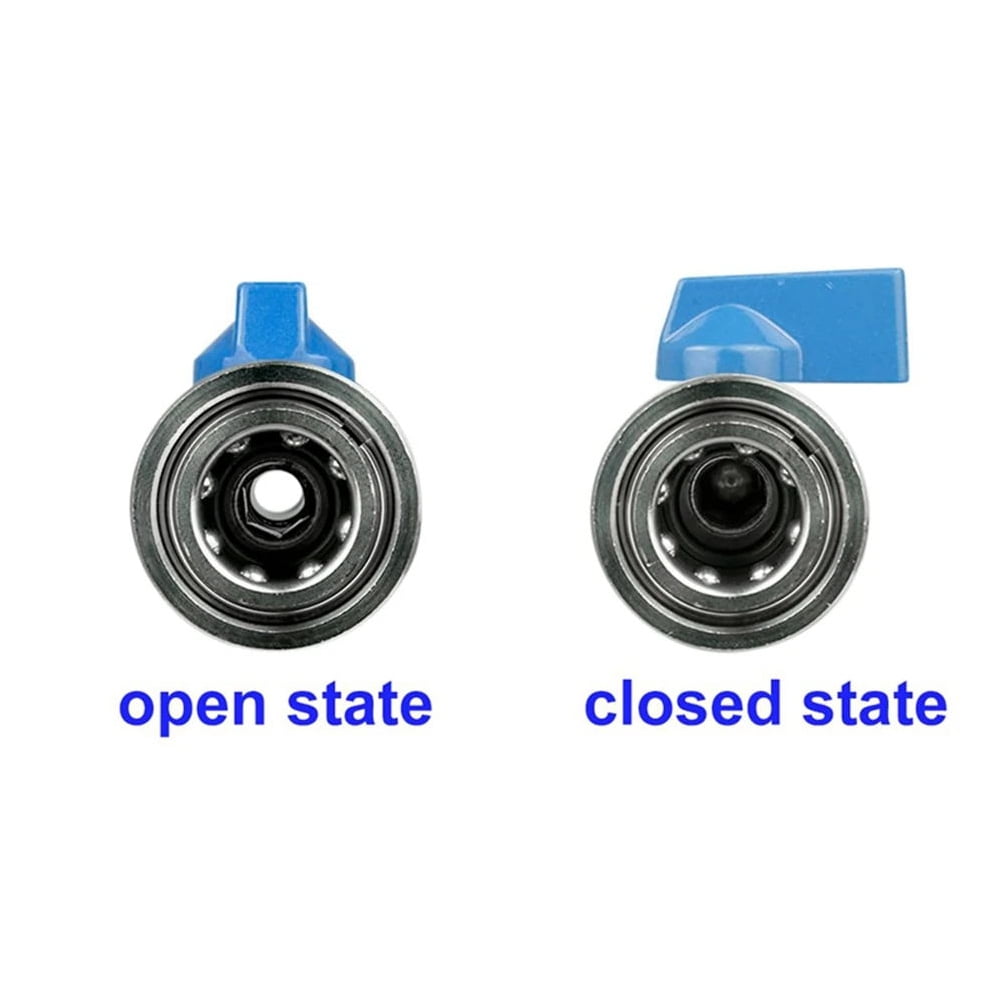 High Pressure Washer Ball Valve Kit with 3/8 Inch Quick Connector Control Water Flow Switch 4500 PSI Quick Connect Ball Valve for High Pressure Wash Machine