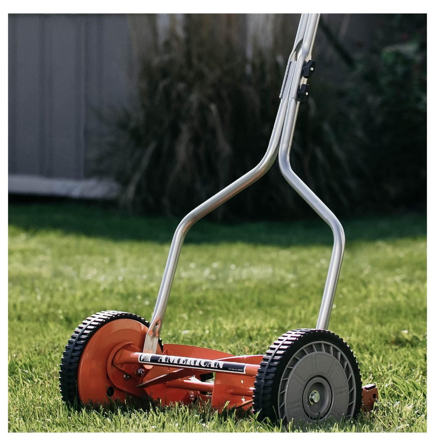 1204-14 14-Inch 4-Blade Push Reel Lawn Mower, Red