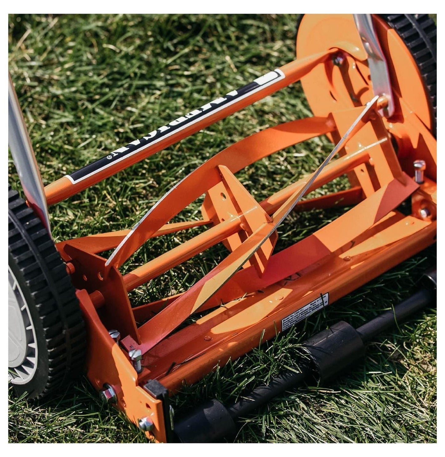 1204-14 14-Inch 4-Blade Push Reel Lawn Mower, Red