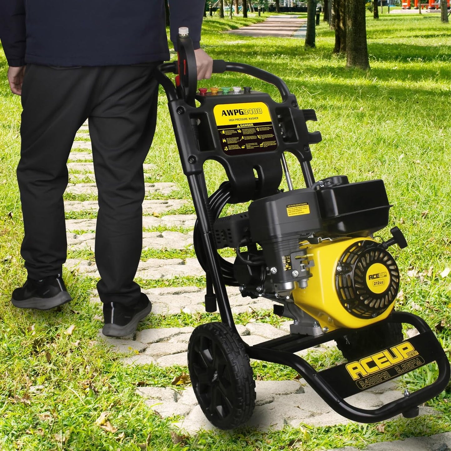 Aceup Energy 3400 PSI at 2.6 GPM Gas Pressure Washer, 212CC, EPA Compliant