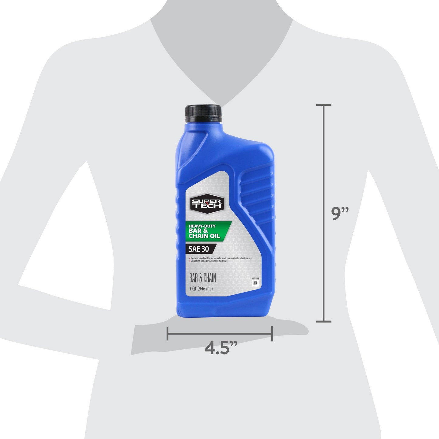 Super Tech SAE 30 Bar and Chain Oil, 1 Quart Bottle