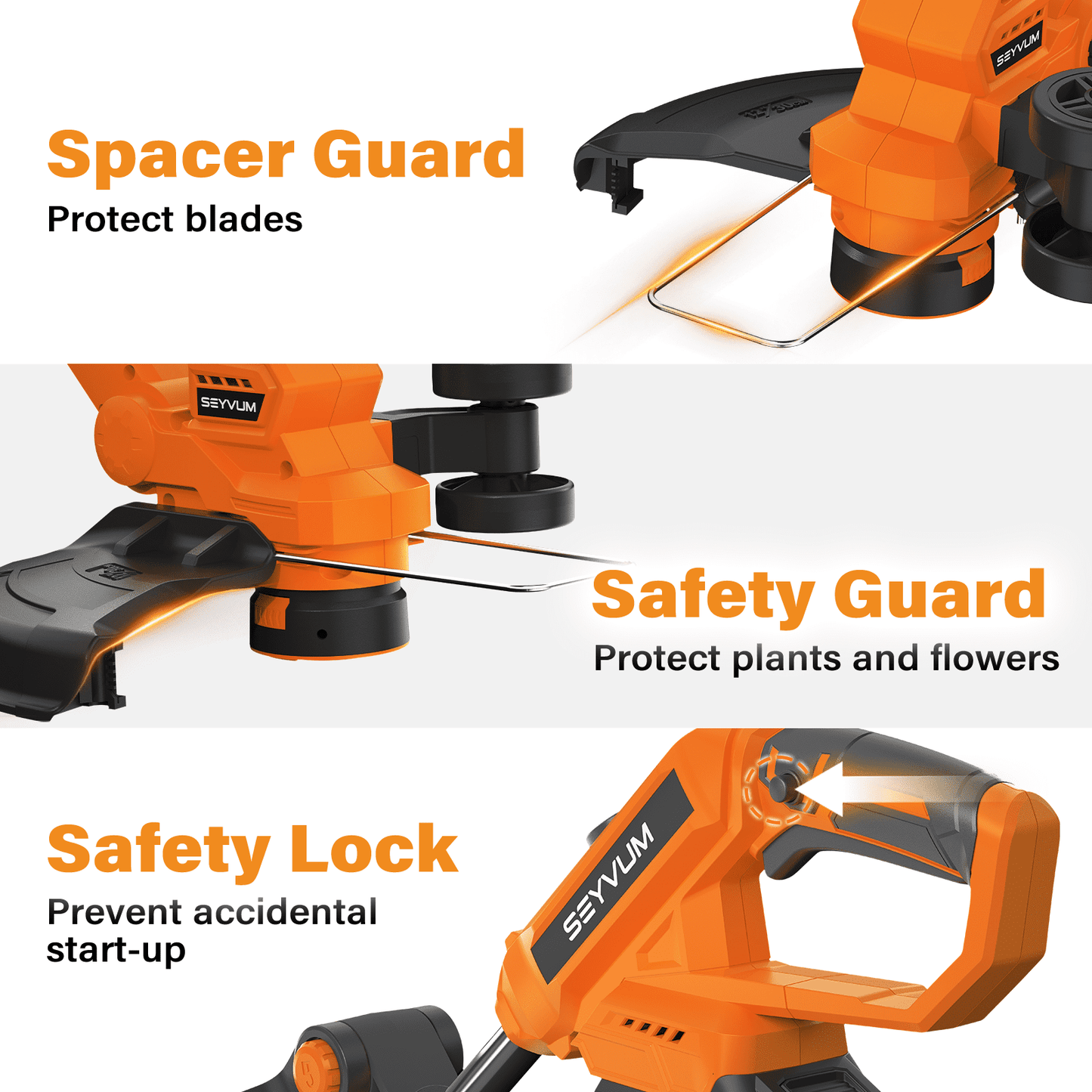String Trimmer, 12-inch Cordless Grass Trimmer with Auto Line Feed, 2 X 2.0Ah Battery Powered Weed Eaters, 20V Lawn Edger with 8 Pcs Grass Cutter Spool Line, Fast Charger Included