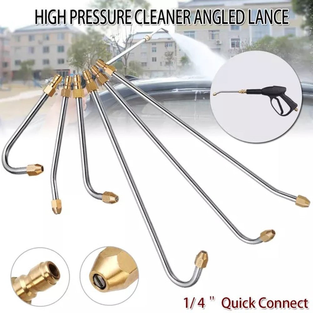 Fancy Pressure Washer Gutter Cleaner Attachment, Power Washer Extension Wand, U Shape Curved Rod, 1/4 inch Quick Connect 35cm
