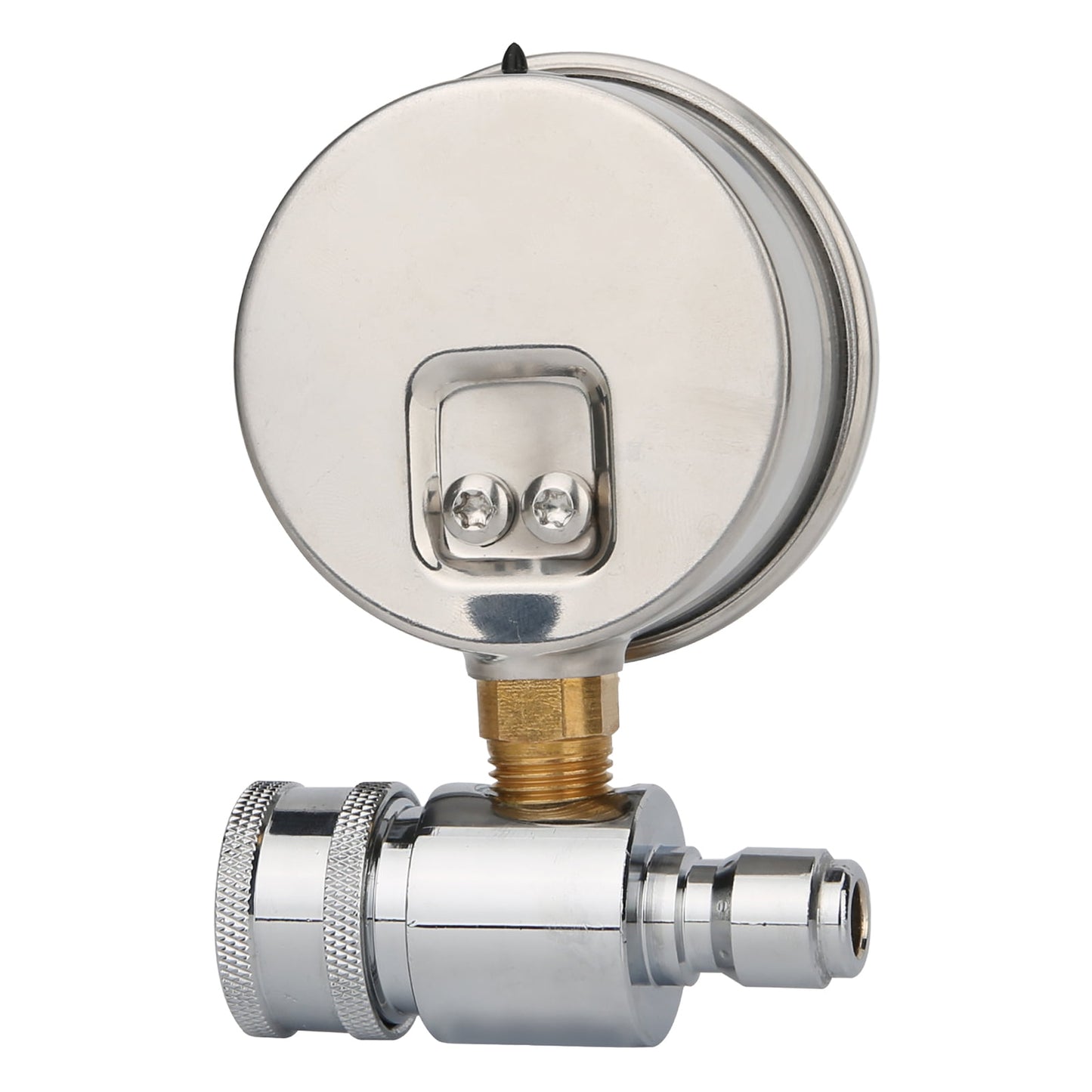 Solimeta 2-1/2" Pressure Washer Pressure Gauge Kit, 3/8 Inch Quick Connect, 0-5000 PSI, Liquid filled