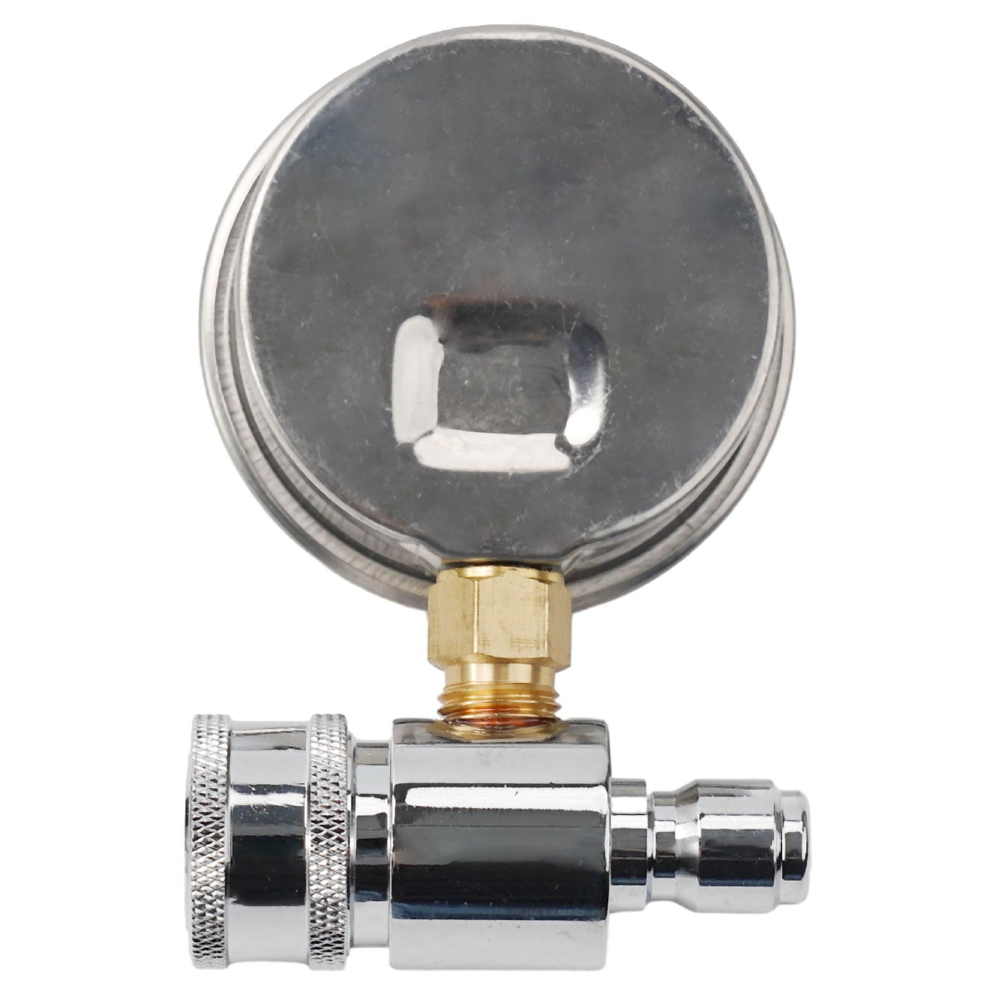 CHENGSI 6000 PSI Pressure Washer Gauge Meter with Quick Connect Socket,Stainless Steel and Brass Construction,Compatible with Most Pressure Washers,3/8 In Quick Connect,0-400 kg Pressure Resistance