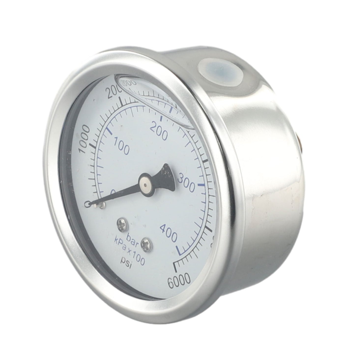 M14X1.5 Thread Pressure Washer Pressure Gauge 0-400 Bar 6000 Psi Metal D2.5Inch
