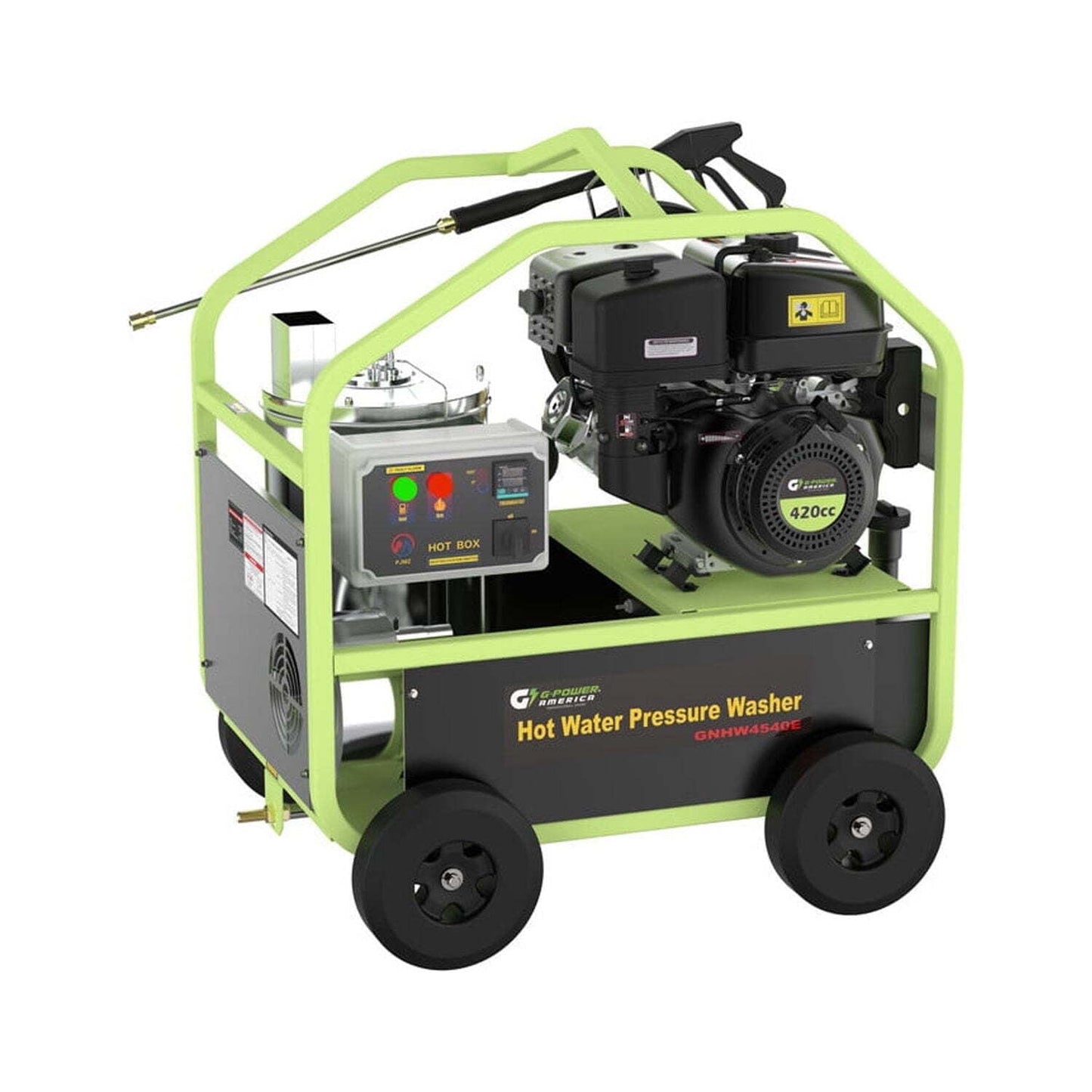 G-Power America GNHW4540E 4500PSI & 4.0GPM Hot Water Pressure Washer with Diesel Burner