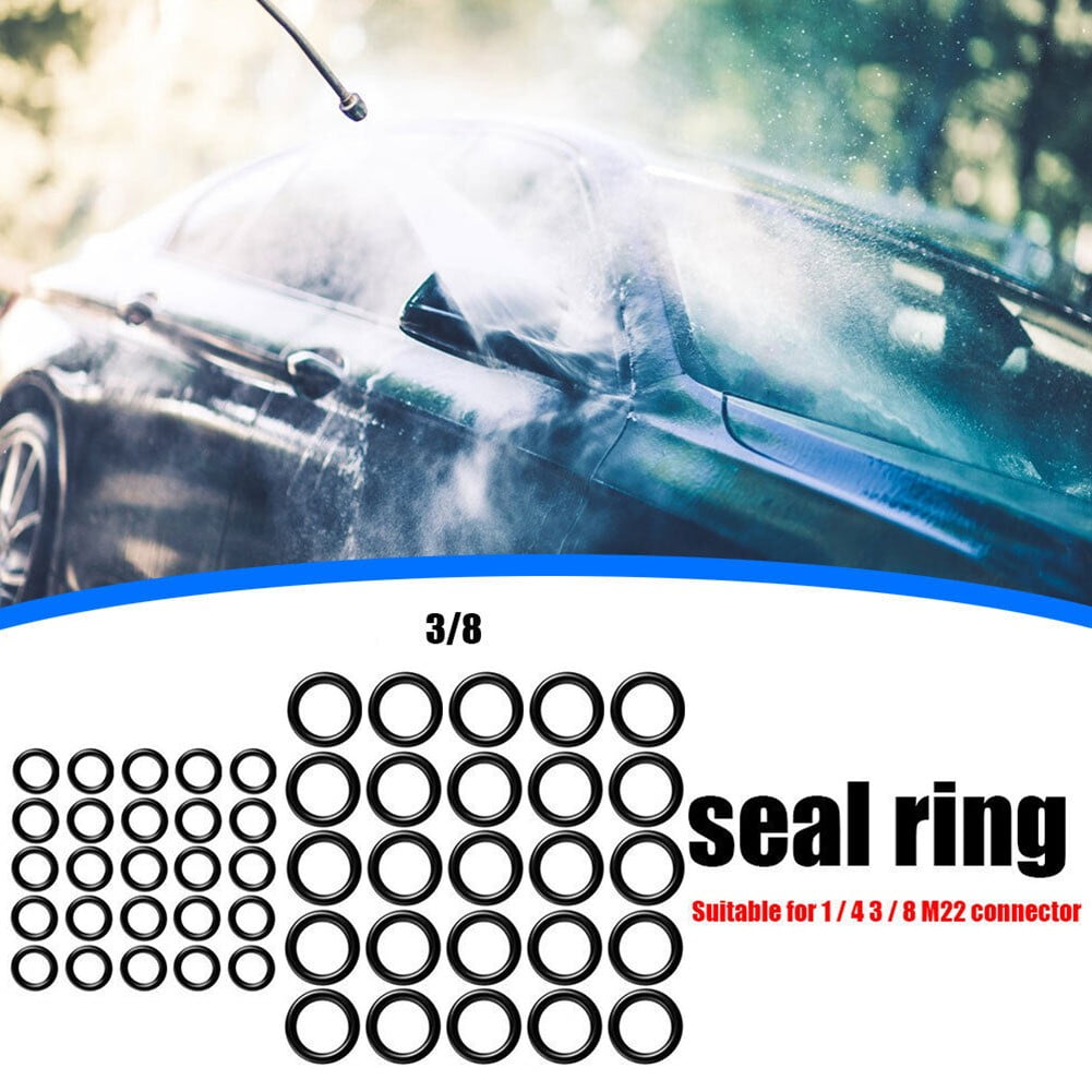 TENCE Pressure Washer O-ring Accessories Black Cleaning Hose Ring Kit O Rings