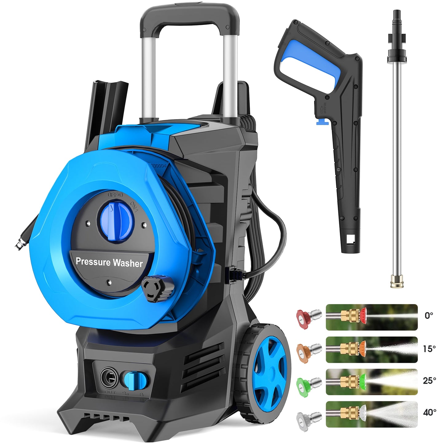 SUGIFT Electric Pressure Washer, 3500 PSI Max 110V, 2.6 GPM Max